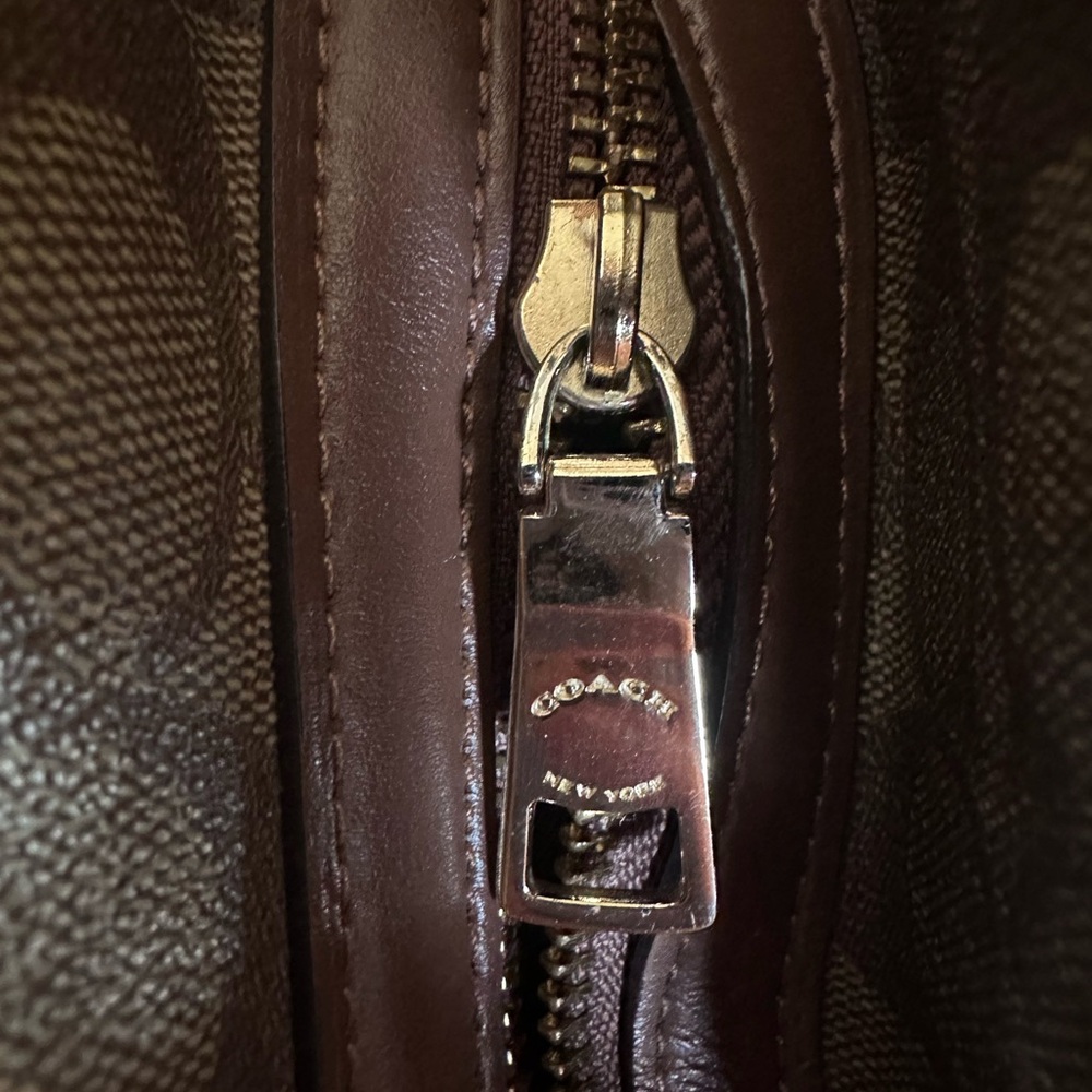 Coach Brown Signature Tote Bag - Picture 12 of 14